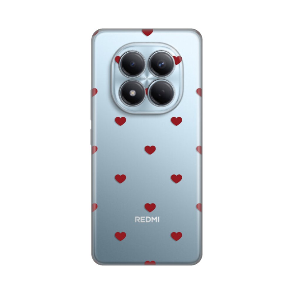 Torbica Silikonska Print za Xiaomi Redmi Note 15 Pro 4G Red Hearts