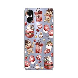 Torbica Silikonska Print Skin za Samsung A075F Galaxy A07 Cozy Christmas