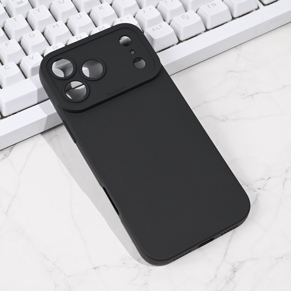 Torbica Silikon Pro Camera za iPhone 17 Pro Max 6.9 crna