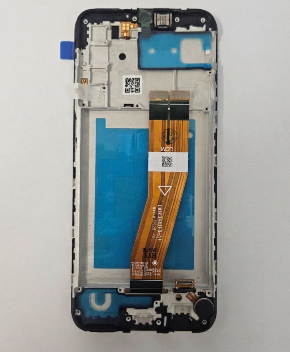 LCD za Samsung A037/Galaxy A03s (GH81-21233A) (163mm) + touch screen + frame Black FULL ORG-SP
