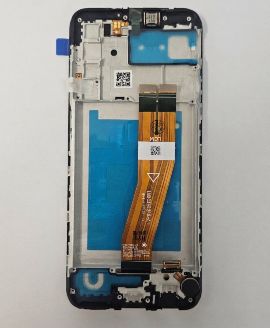 LCD za Samsung A037/Galaxy A03s (GH81-21233A) (163mm) + touch screen + frame Black FULL ORG-SP