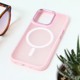 Slika Torbica Magsafe colorful za iPhone 15 Pro 6.1 roze