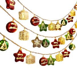 Slika Novogodisnji ukras LED lampice 3m EL sa novogodisnjim motivima