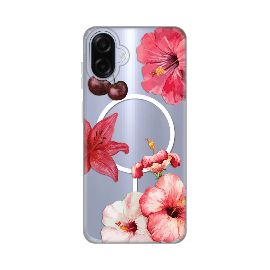 Slika Torbica Print Magsafe za Samsung A075F Galaxy A07 Hibiscus