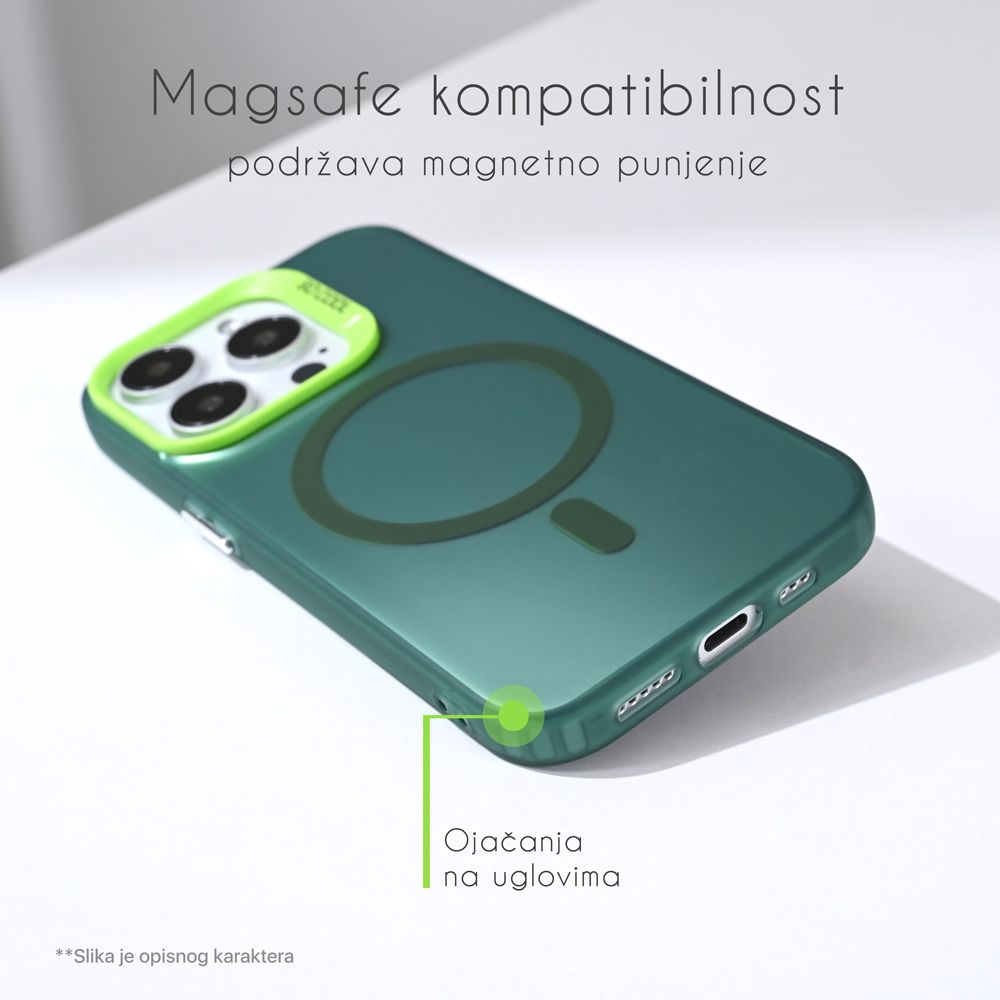 Torbica Samsung A56 5g Plava Magsafe Clear - slika 3