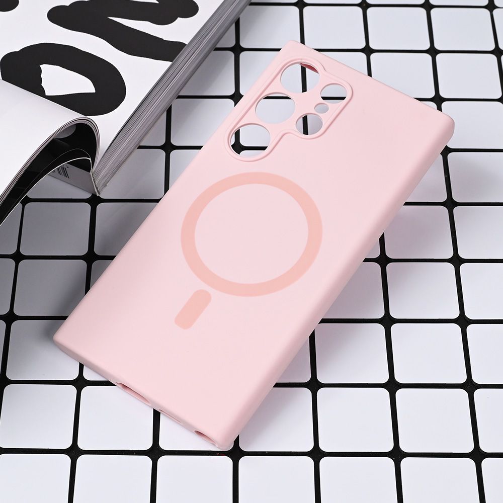 Torbica Magsafe Pure color za Samsung S928B Galaxy S24 Ultra roze