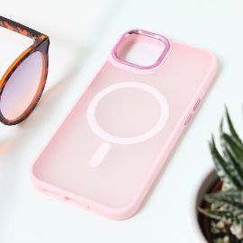 Slika Torbica Magsafe colorful za iPhone 14 6.1 roze