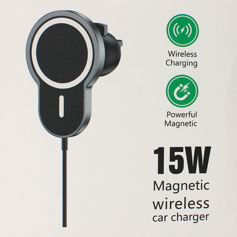 Auto Punjac Iphone Magnetic 15w Crni 89788 - slika 3