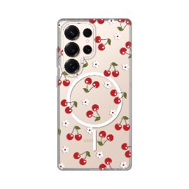 Slika Torbica Print Magsafe za Samsung S938B Galaxy S25 Ultra Cute Cherries