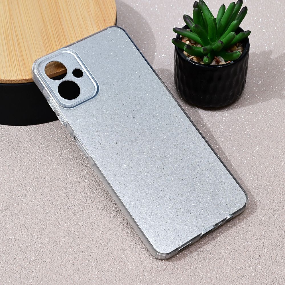 Torbica Sparkle Dust za Samsung A065F Galaxy A06 5G srebrna