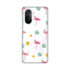 Slika Torbica Silikonska Print Skin za Huawei Nova Y70/Y70 Plus Flamingos