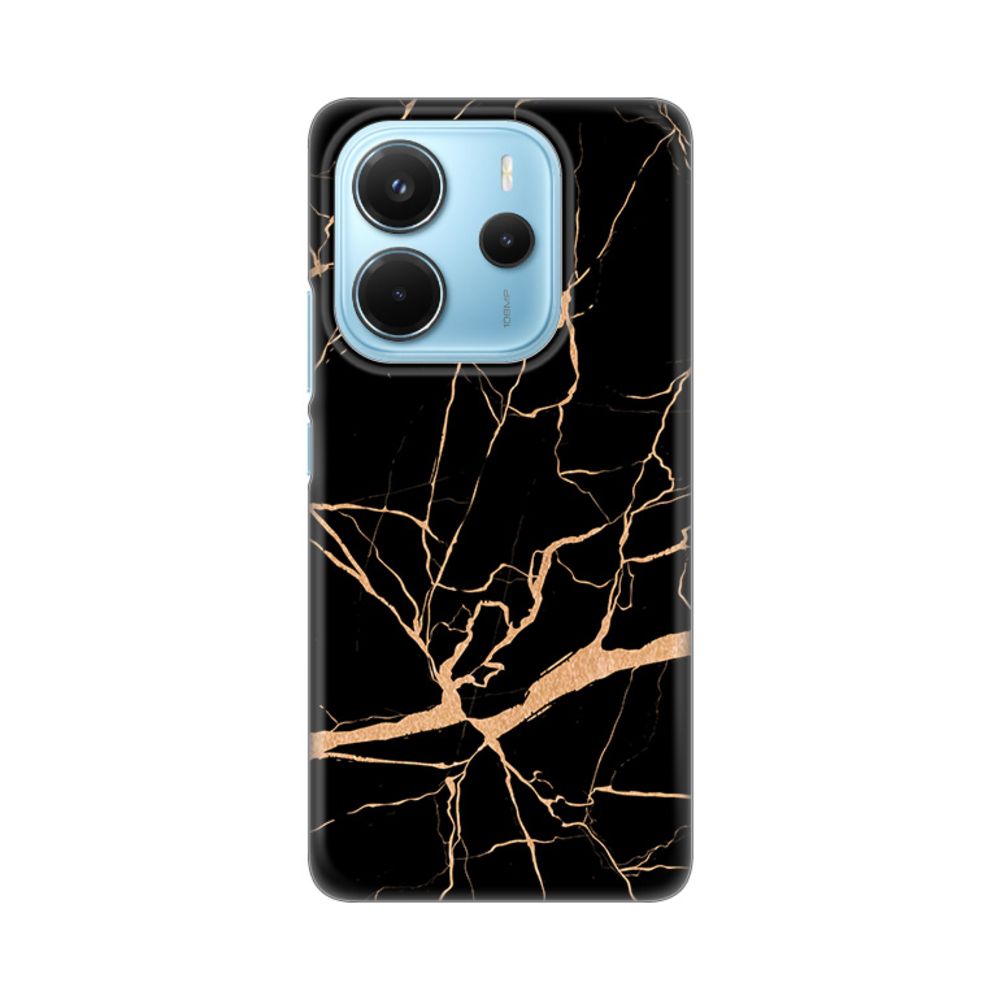 Torbica Silikonska Print za Xiaomi Redmi Note 14 4G (SRB) All Black