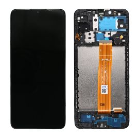 Slika LCD za Samsung A127/Galaxy A12 Nacho (GH82-26486A) + touch screen + frame Black FULL ORG-SP