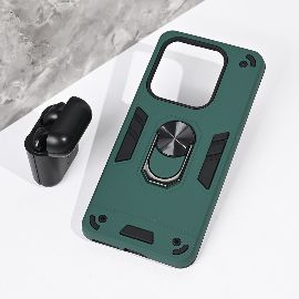 Slika Torbica Hard Ring za Xiaomi Redmi Note 14 5G tamno zelena