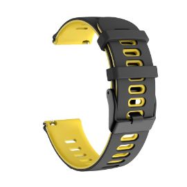 Slika Narukvica double za smart watch Samsung 4, 5 22mm crno zuta