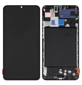 LCD za Samsung A705/A70 + Touch Screen WITH FRAME crni A+ INCELL