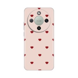 Torbica Silikonska Print za Honor Magic 8 Lite Beige Hearts