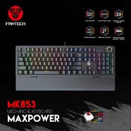 Slika Tastatura Mehanicka Gaming Fantech MK853 RGB Maxpower crna (Red switch)
