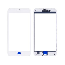 Slika Staklo touch screen-a + frame + OCA Iphone 6S Plus Belo (Crown Quality)