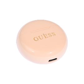 Slika Bluetooth slusalice Guess TWS Small Round Gold Classic Logo print bez (GUTWSH1HGCDE)