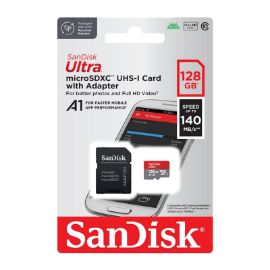 Slika Mem.Kartica SanDisk SDXC 128GB Ultra Micro 140MB/s A1 Class 10 UHS-I + Adapter