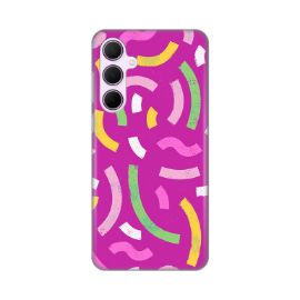 Slika Torbica Silikonska Print za Samsung A356B Galaxy A35 5G Happy Lines pink