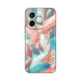 Slika Torbica Silikonska Print za Honor 600 Lite Pastel Feathers