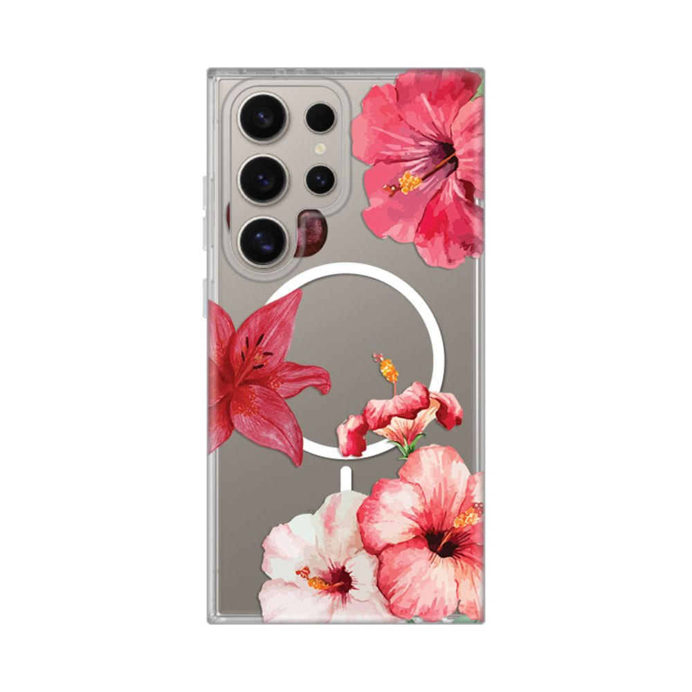 Torbica Print Magsafe za Samsung S928B Galaxy S24 Ultra Hibiscus