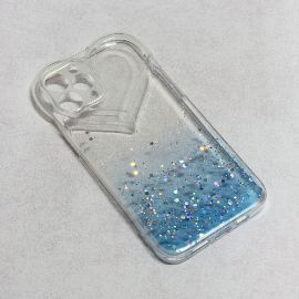 Slika Torbica Heart Glitter za iPhone 12 Pro Max 6.7 plava