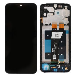 LCD za Samsung A146P/Galaxy A14 5G (GH81-23640A) + touch screen + frame Black FULL ORG-SP
