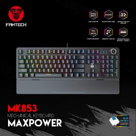 Slika Tastatura Mehanicka Gaming Fantech MK853 RGB Maxpower crna (Blue switch)