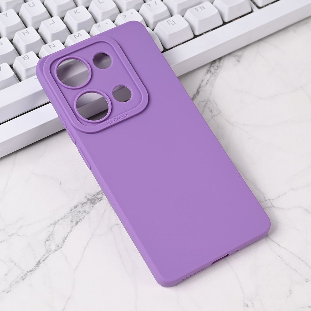 Torbica Silikon Pro Camera za Xiaomi Redmi Note 14s ljubicasta