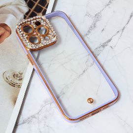 Slika Torbica Cirkon Camera za iPhone 15 Pro Max 6.7 ljubicasta