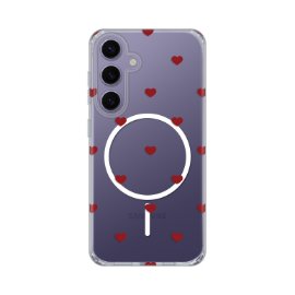 Torbica Print Magsafe za Samsung S921B Galaxy S24 Red Hearts