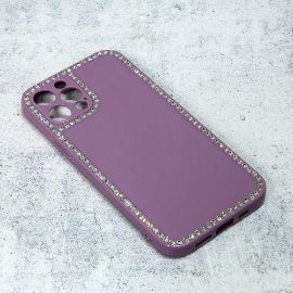 Slika Torbica Frame Cirkon za iPhone 12 Pro Max 6.7 ljubicasta