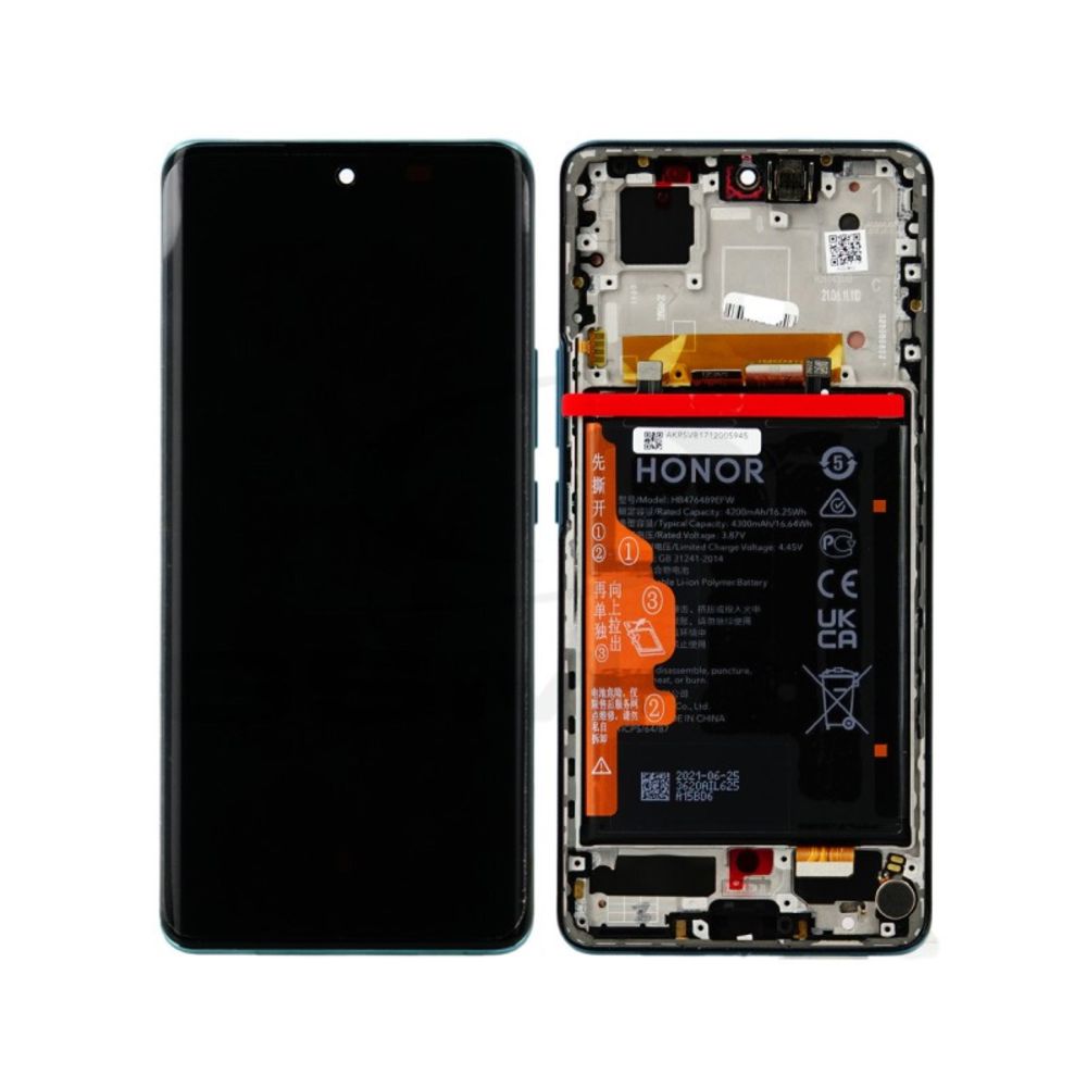 LCD za Honor 50 + touch screen + baterija + frame Green Service Pack ORG/02354GLW