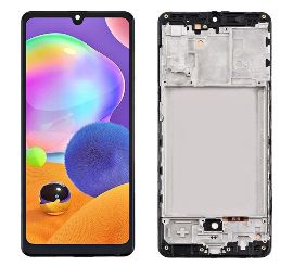LCD za Samsung A315/Galaxy A31 + touch screen + frame Black OLED