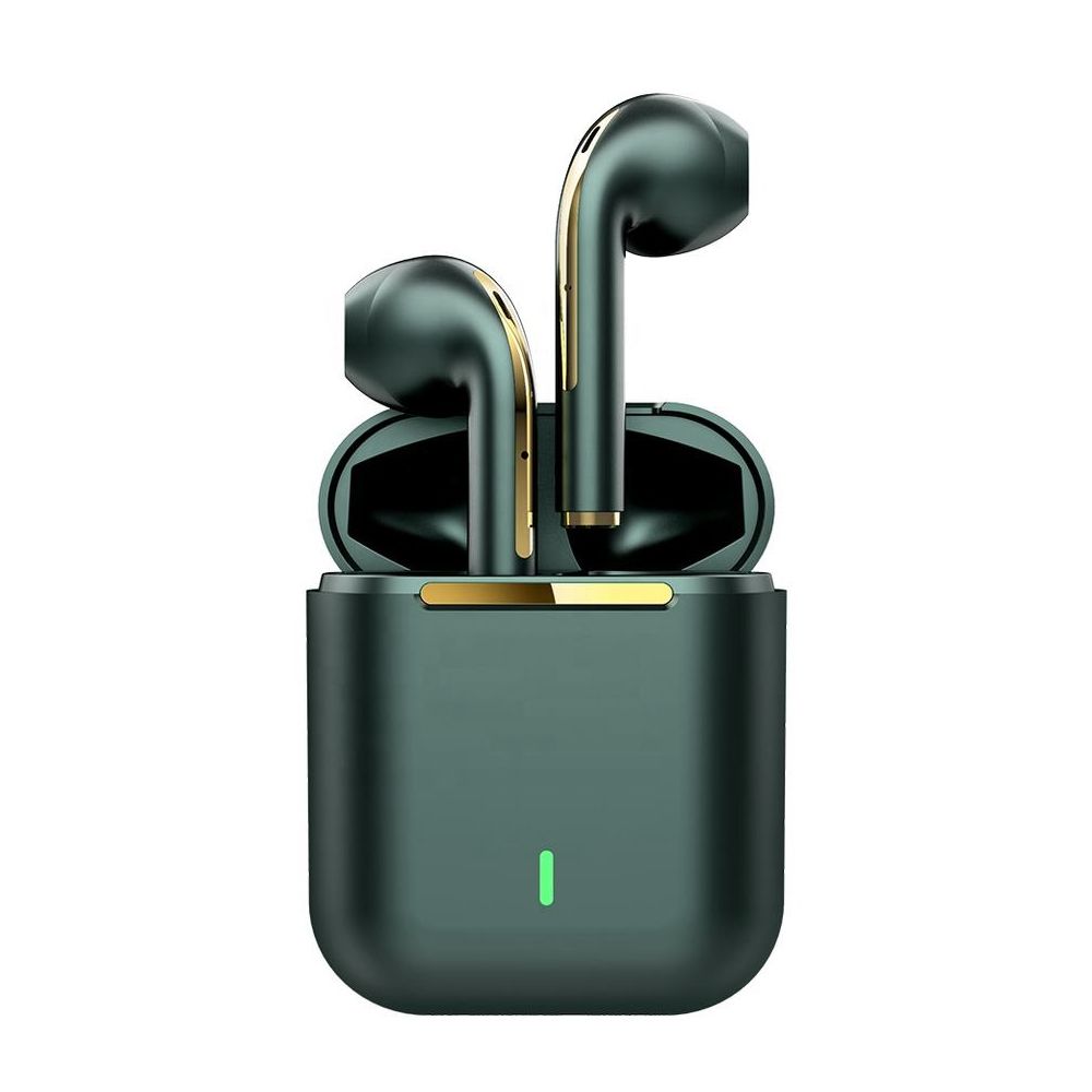 Bluetooth slusalice Airpods Earbuds J18 metalik zelene