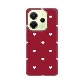 Slika Torbica Silikonska Print Skin za Xiaomi Redmi Note 14 4G (SRB) Burgundy Hearts