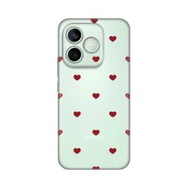 Torbica Silikonska Print za Honor 600 Lite Red Hearts