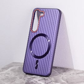 Slika Torbica Magsafe Stripe za Samsung S911B Galaxy S23 ljubicasta