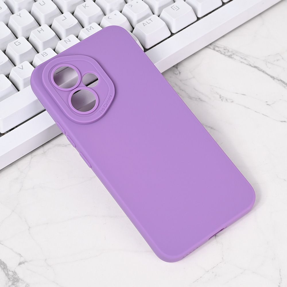 Torbica Silikon Pro Camera za Honor 400 ljubicasta
