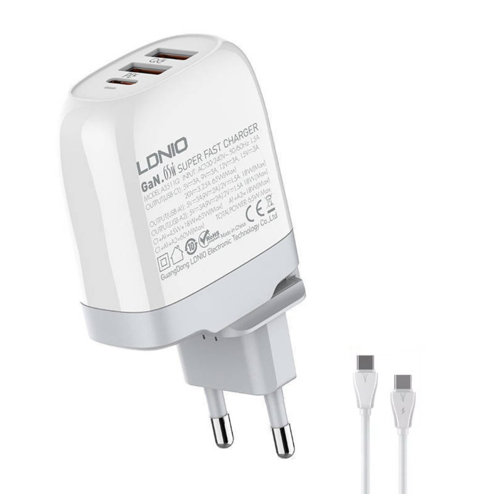 Kuc.punj.ldnio 65w A3511 Pd Type C Na Type C 205279 - naslovna
