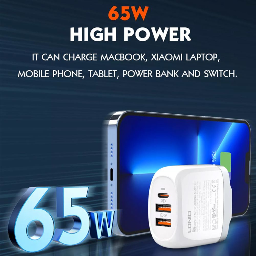 Kuc.punj.ldnio 65w A3511 Pd Type C Na Type C 205279 - slika 3
