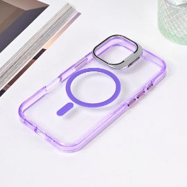 Slika Torbica Magsafe transparent za iPhone 16 6.1 ljubicasta