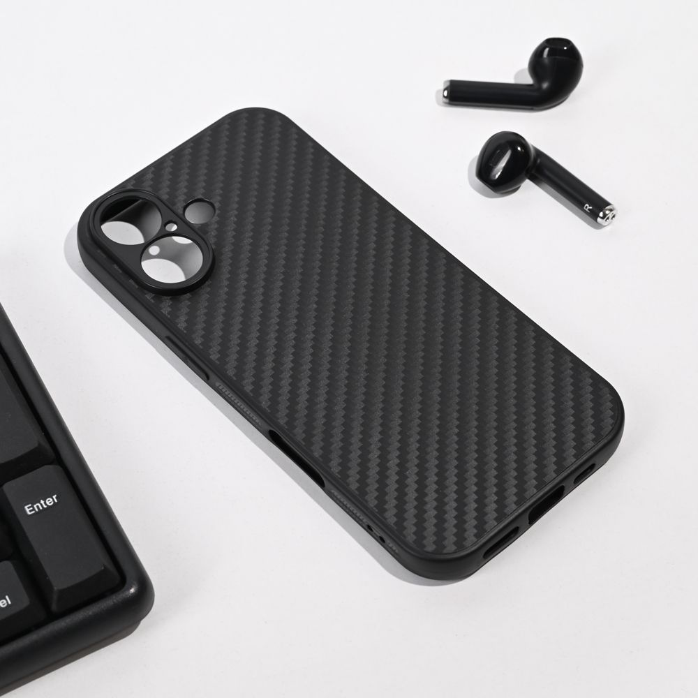 Torbica Carbon fiber za iPhone 17 6.3 crna