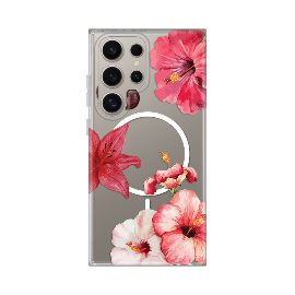 Torbica Print Magsafe za Samsung S918B Galaxy S23 Ultra Hibiscus