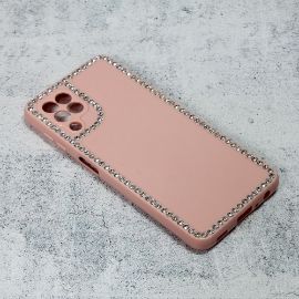 Slika Torbica Frame Cirkon za Samsung A225F Galaxy A22 4G roze
