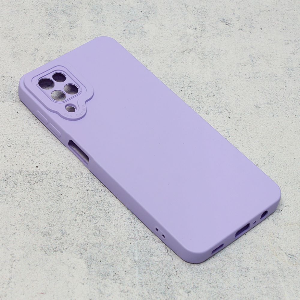 Torbica Silikon Pro Camera za Samsung A125F Galaxy A12 ljubicasta