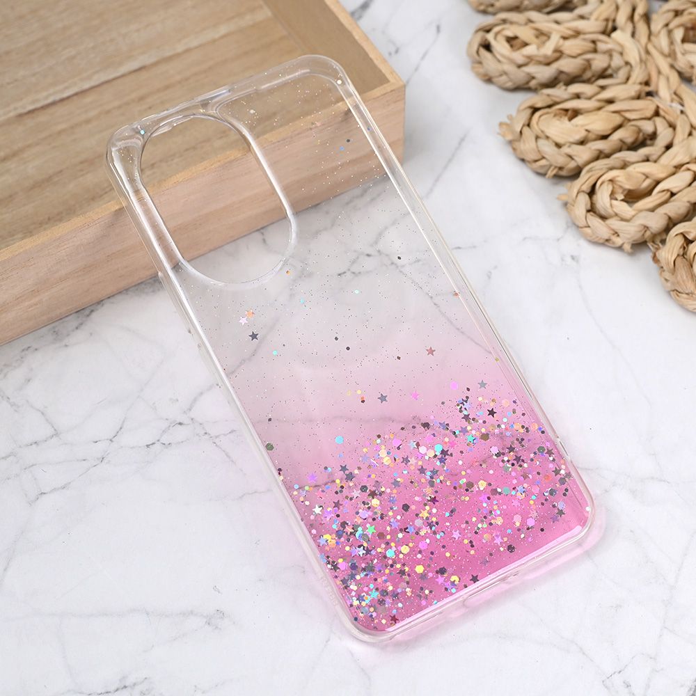 Torbica Silikonska Glitter za Honor 200 roze